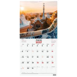 CALENDARIO PARED ESCRIBIR 30x30 CAPITALES 2027