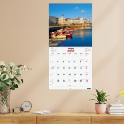 CALENDARIO PARED ESCRIBIR 30x30 CAPITALES 2027