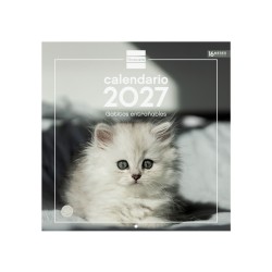 CALENDARIO PARED ESCRIBIR 30x30 GATITOS 2027