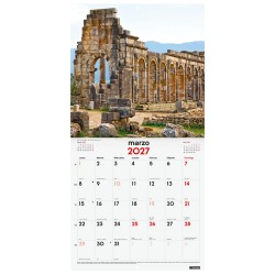 CALENDARIO PARED ESCRIBIR 30x30 MARAVILLAS MUNDO 2027