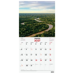 CALENDARIO PARED ESCRIBIR 30x30 NATURALEZA 2027