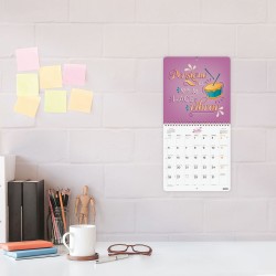 CALENDARIO PARED ART 21X21 FRASES INSPIRADORAS 2027