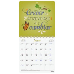 CALENDARIO PARED ART 21X21 FRASES INSPIRADORAS 2027