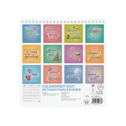 CALENDARIO PARED ART 21X21 FRASES INSPIRADORAS 2027