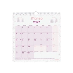 CALENDARIO PARED 30x30 CHIC 2027 MORADO
