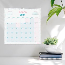 CALENDARIO PARED 30x30 CHIC 2027 TURQUESA