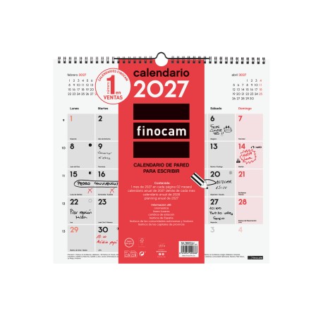 CALENDARIO PARED ESCRIBIR L...