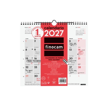 CALENDARIO PARED ESCRIBIR M...