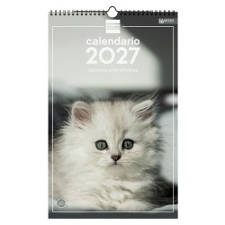 CALENDARIO PARED ESCRIBIR 25X40 2027 GATITOS