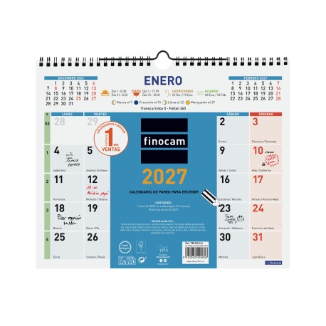 CALENDARIO PARED COLOR...