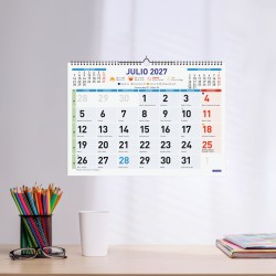 CALENDARIO PARED COLOR MIXTO L 43X31 2027