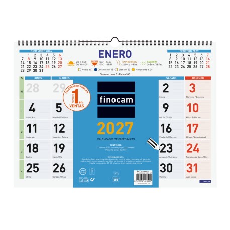 CALENDARIO PARED COLOR...