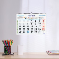 CALENDARIO PARED COLOR Nº GRANDES 30x21 2027