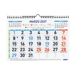 CALENDARIO PARED COLOR Nº GRANDES 30x21 2027