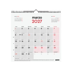 CALENDARIO PARED ESCRIBIR 30X30 2027