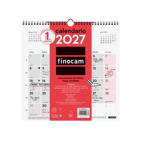 CALENDARIO PARED ESCRIBIR...