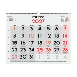 CALENDARIO PARED MIXTO XL 590X420 2027