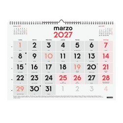 CALENDARIO PARED NºGRANDES L 430X310 2027