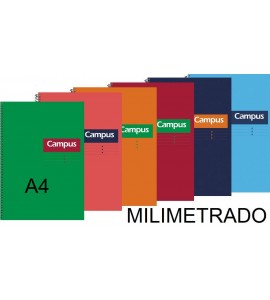 BLOC A4 CAMPUS 80H T/DURA MILIMETRADO P/6