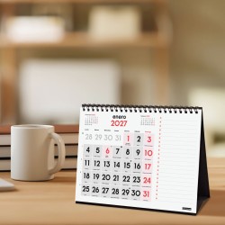 CALENDARIO SOBREMESA NºGRANDES-NOTAS S 210x150 2027