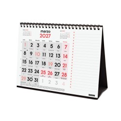 CALENDARIO SOBREMESA NºGRANDES-NOTAS S 210x150 2027