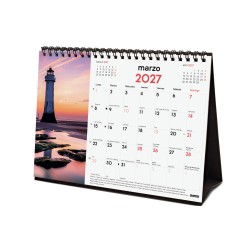 CALENDARIO SOBREMESA ESCRIBIR 210X150 2027 ATARDECERES