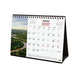 CALENDARIO SOBREMESA ESCRIBIR 210X150 2027 NATURALEZA