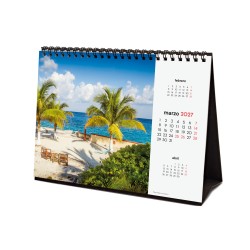 CALENDARIO SOBREMESA ESCRIBIR 210X150 2027 PAISAJES PARADISÍACOS