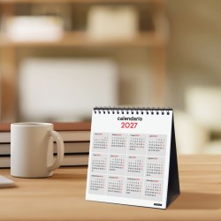 CALENDARIO SOBREMESA ESCRIBIR NEUTRO XS 140X150 2027