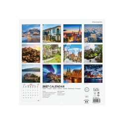 CALENDARIO PARED 30X30 2027 CHARMING INT