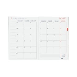 PLANIFICADOR AGENDA MES VISTA Y11 165X240 2027 GRIS