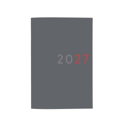 PLANIFICADOR AGENDA MES VISTA Y11 165X240 2027 GRIS