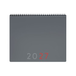 PLANIFICADOR MES VISTA+NOTAS 2027 GRIS INT.