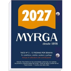 TACO MYRGA SOBREMESA Nº3 2027
