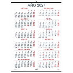 CALENDARIO ANUAL MURAL MYRGA 50X69 2027