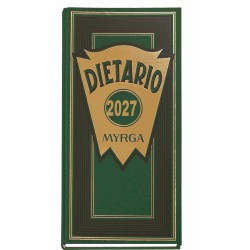 DIETARIO MYRGA 2 TERCIOS VERDE 2027 1DP