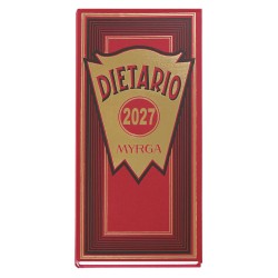 DIETARIO MYRGA 2 TERCIOS ROJO 2027 1DP