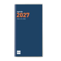 AGENDA CÓCTEL PL4 80X150 MES VISTA AZUL 2027