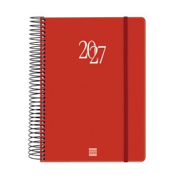 AGENDA ESPIRAL MY E10 155X212 1DP 2027 ROJO