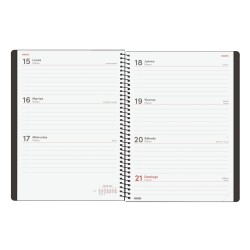 AGENDA ESPIRAL MY E10 155X212 SV 2027 NEGRO