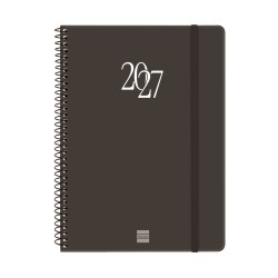 AGENDA ESPIRAL MY E10 155X212 SV 2027 NEGRO