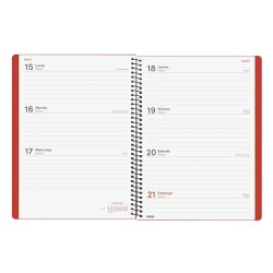 AGENDA ESPIRAL MY E10 155X212 SV 2027 ROJO
