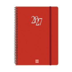 AGENDA ESPIRAL MY E10 155X212 SV 2027 ROJO