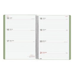 AGENDA ESPIRAL MY E10 155X212 SV 2027 VERDE