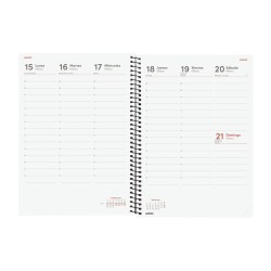 AGENDA OPAQUE E10 155x212 SV VERT 2027 NEGRO
