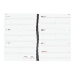AGENDA OPAQUE E40 210X297 SV 2027 NEGRO