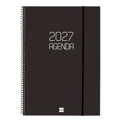 AGENDA OPAQUE E40 210X297 SV VERT.2027 NEGRO