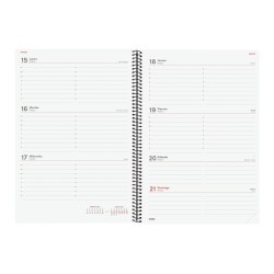 AGENDA YEAR E40 210X297 SV HORIZ. 2027 NEGRO