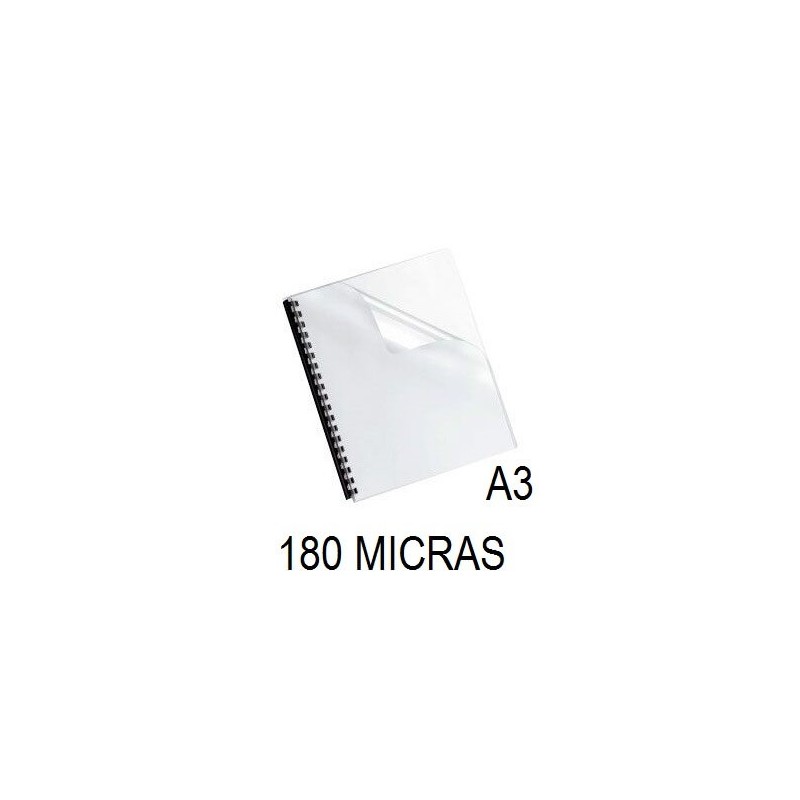 PORTADA A3 DFH 180 MICRAS CRISTAL  P/100