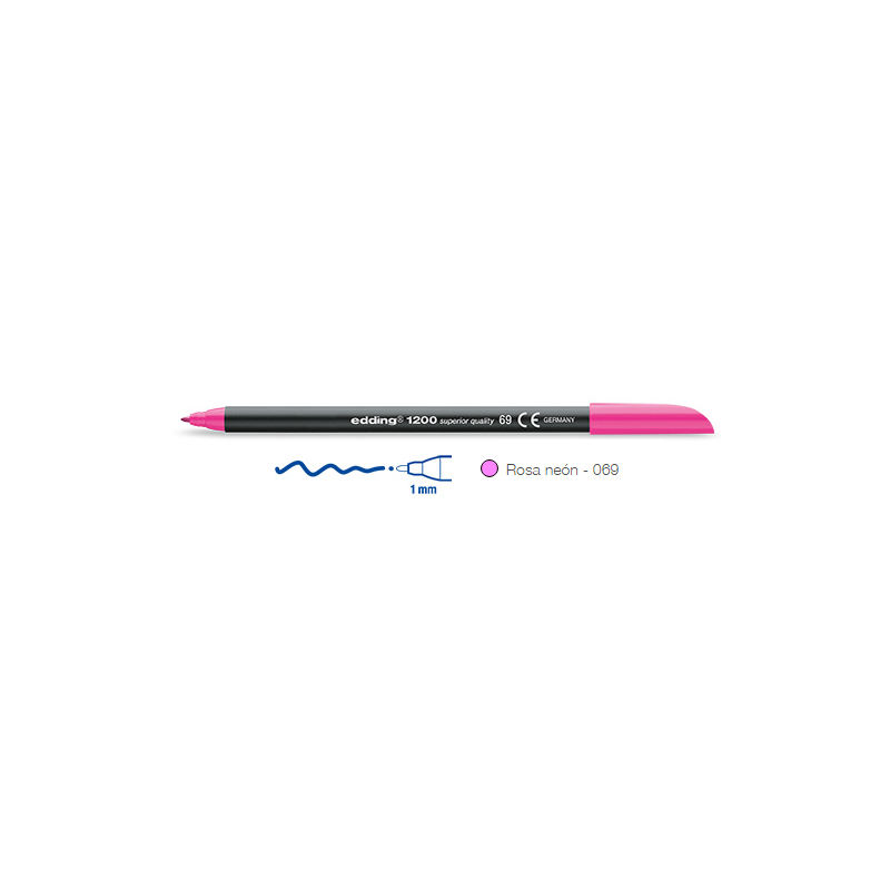 Edding 1200-69 color rosa Rotulador de punta fina